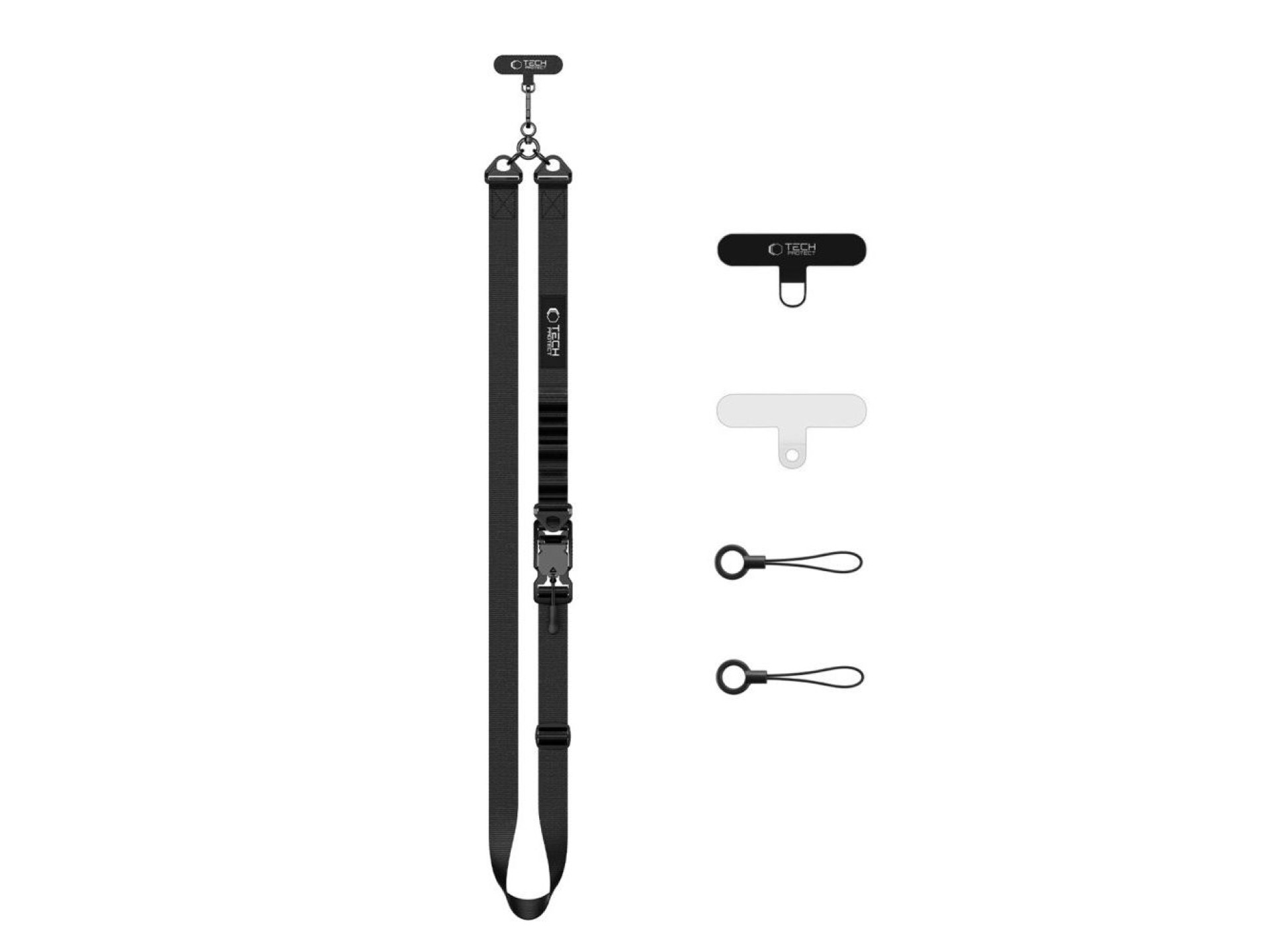 Cordão transversal para celular Tech-Protect C9S - Preto