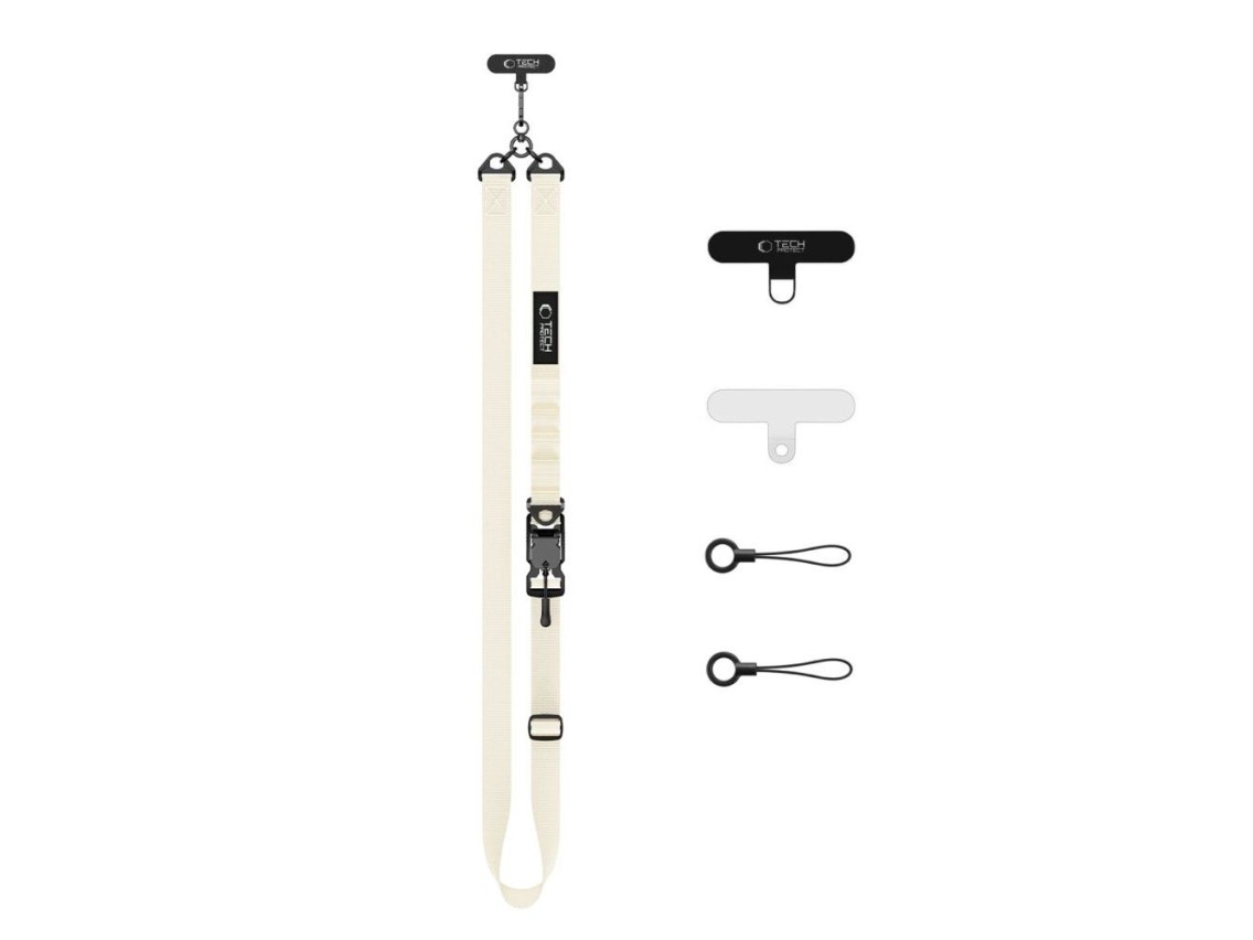 Tech-Protect C9S Rope Crossbody Phone Lanyard - Beige