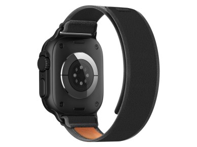 Tech-Protect Nylon Elite Strap for Apple Watch 44 / 45 / 46 / 49 mm - Black & Orange Tech-Protect Nylon Elite Strap for Apple Watch 44 / 45 / 46 / 49 mm - Black & Orange