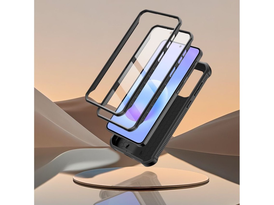 Funda Tech-Protect Kevlar Cam+ (juego de 2) para Samsung Galaxy A57 5G - Negra
