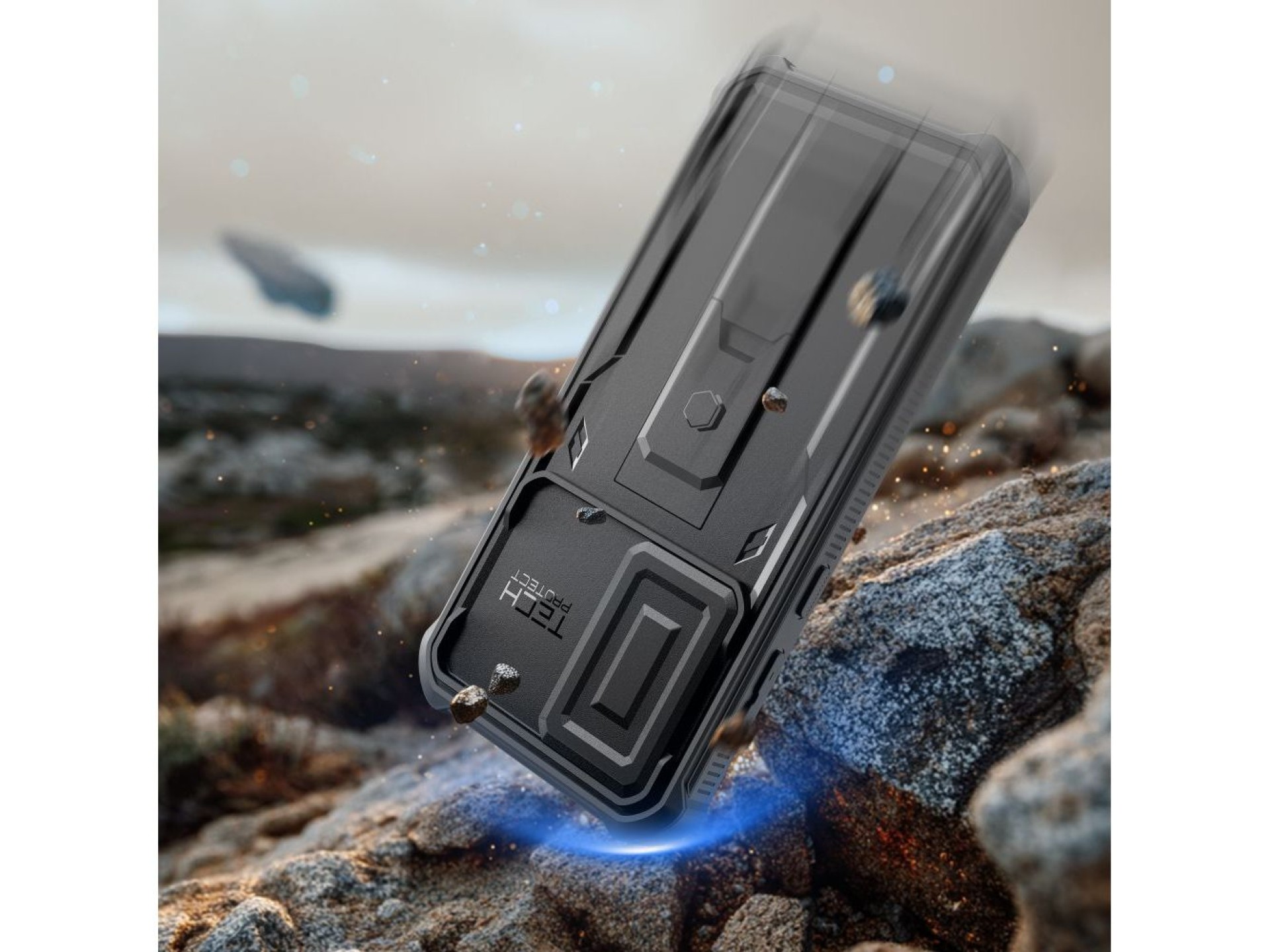 Funda Tech-Protect Kevlar Cam+ (juego de 2) para Samsung Galaxy A57 5G - Negra