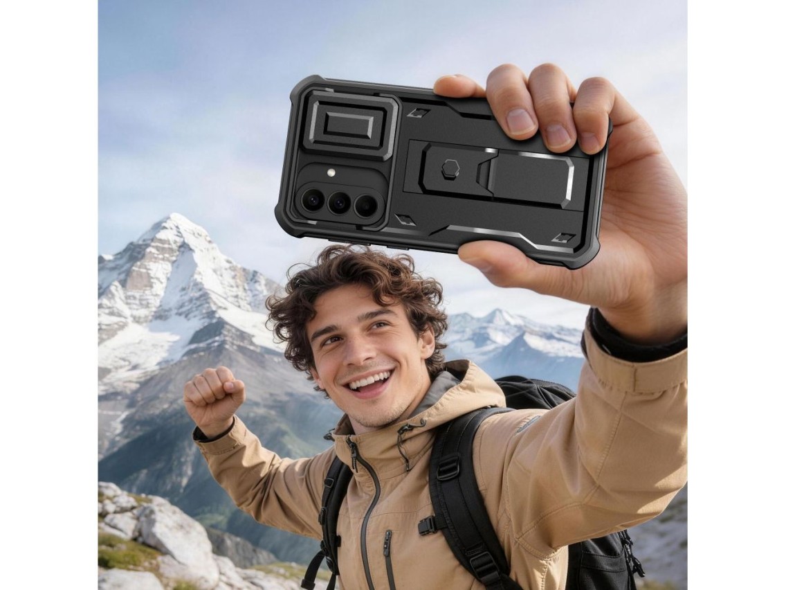 Funda Tech-Protect Kevlar Cam+ (juego de 2) para Samsung Galaxy A57 5G - Negra