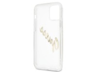 Capa rígida transparente Guess GUHCP12MKTRSVGO para iPhone 12/12 Pro de 6,1" com escrita vintage dou Capa rígida transparente Guess GUHCP12MKTRSVGO para iPhone 12/12 Pro de 6,1" com escrita vintage dou