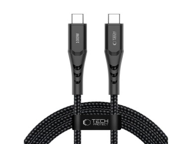 Cable Tech-Protect Ultraboost UB11T USB-C / USB-C PD 100W / QC3.0 de 200 cm - Negro Cable Tech-Protect Ultraboost UB11T USB-C / USB-C PD 100W / QC3.0 de 200 cm - Negro