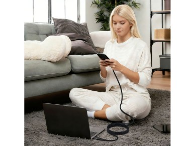 Tech-Protect Ultraboost UB11T USB-C / USB-C PD 100W / QC3.0 Cable 200 cm - Black Tech-Protect Ultraboost UB11T USB-C / USB-C PD 100W / QC3.0 Cable 200 cm - Black