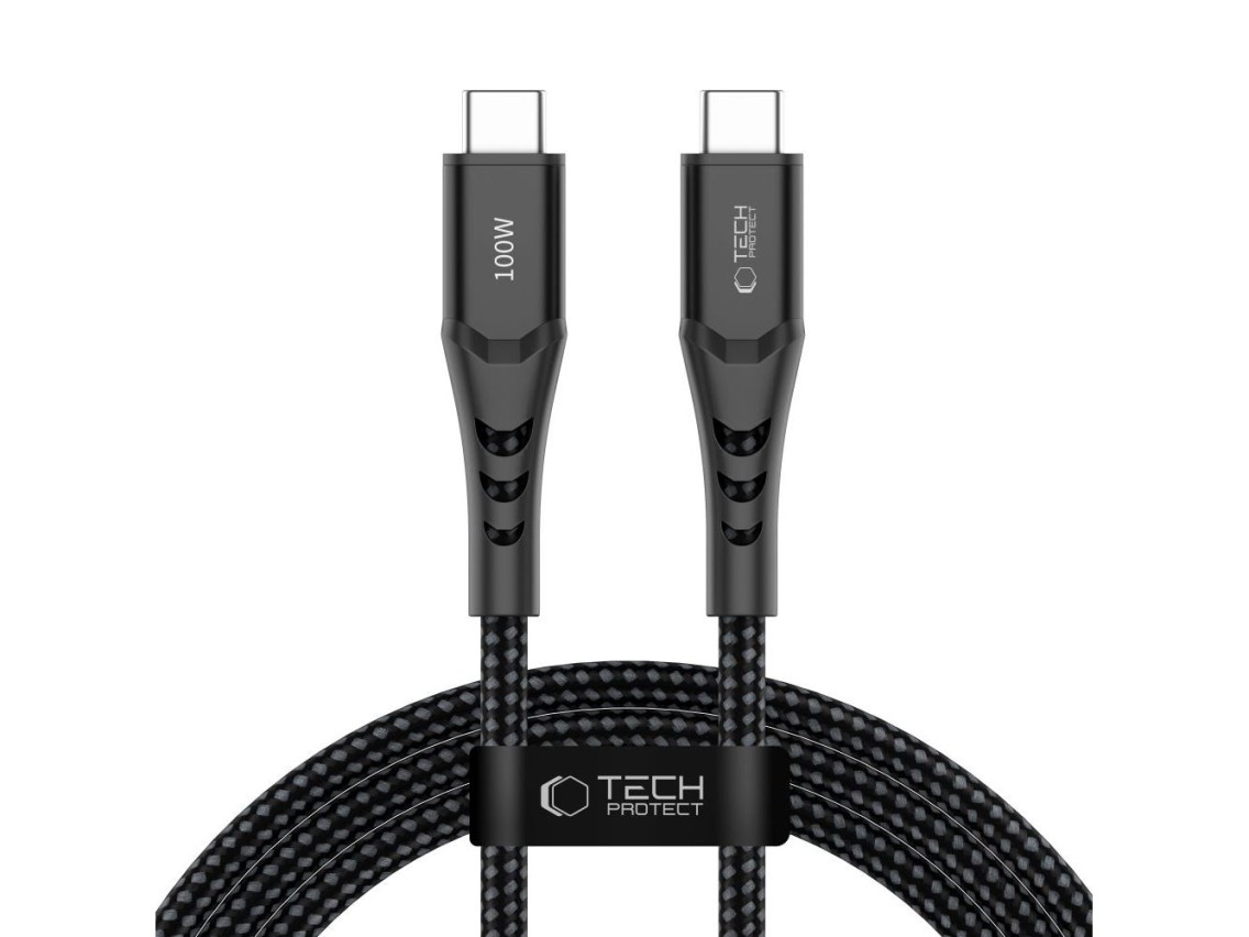 Tech-Protect Ultraboost UB11T USB-C / USB-C PD 100W / QC3.0 Cable 200 cm - Black