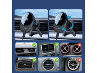 Soporte para coche Tech-Protect V21 MagSafe con cargador inductivo QI2.2 de 25 W para habitáculo/par Soporte para coche Tech-Protect V21 MagSafe con cargador inductivo QI2.2 de 25 W para habitáculo/par