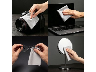 Pano de polimento Tech-Protect em microfibra para telas de laptops de 13 a 14 polegadas - Cinza Pano de polimento Tech-Protect em microfibra para telas de laptops de 13 a 14 polegadas - Cinza