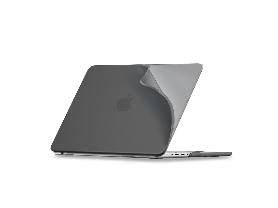Capa Tech-Protect Softshell para MacBook Pro 16" 2021 / 2023 / 2024 / 2025 / 2026 - preto fosco