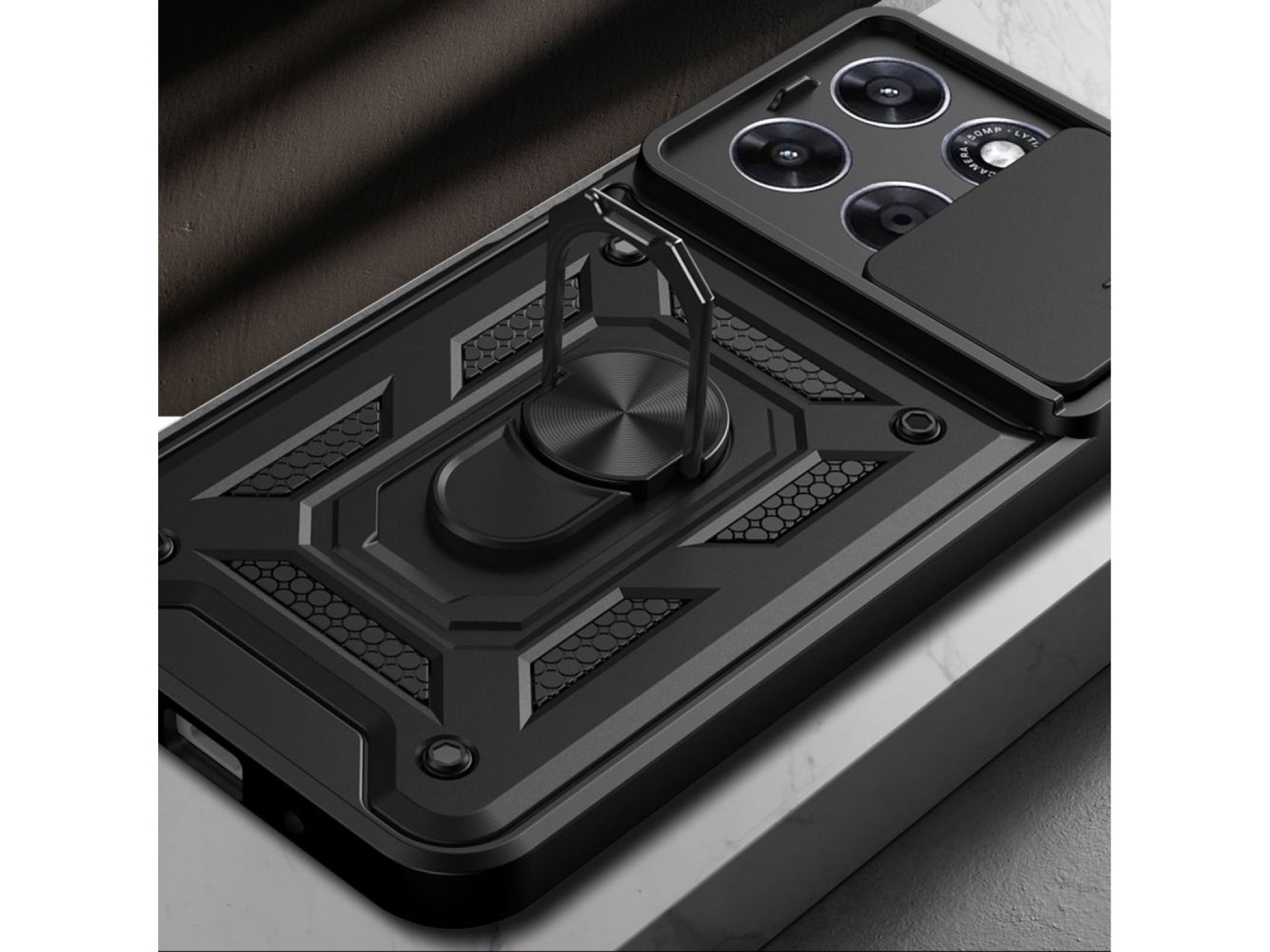 Tech-Protect CamShield Pro Case for Motorola Moto G57 Power / G67 Power - Black