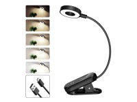 Tech-Protect LL100 Wireless Lamp with Clip + USB-A / USB-C Cable 30 cm - Black Tech-Protect LL100 Wireless Lamp with Clip + USB-A / USB-C Cable 30 cm - Black