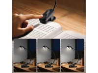 Tech-Protect LL100 Wireless Lamp with Clip + USB-A / USB-C Cable 30 cm - Black Tech-Protect LL100 Wireless Lamp with Clip + USB-A / USB-C Cable 30 cm - Black