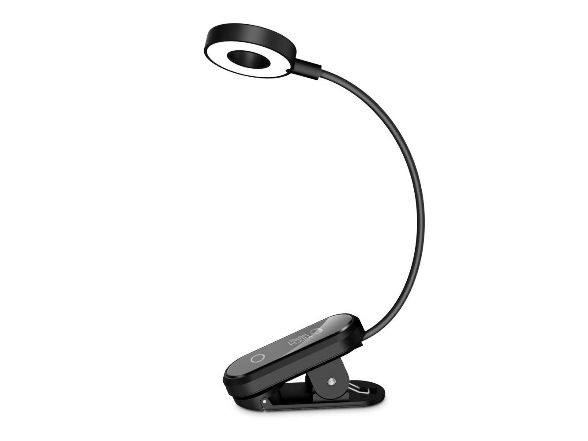 Tech-Protect LL100 Wireless Lamp with Clip + USB-A / USB-C Cable 30 cm - Black