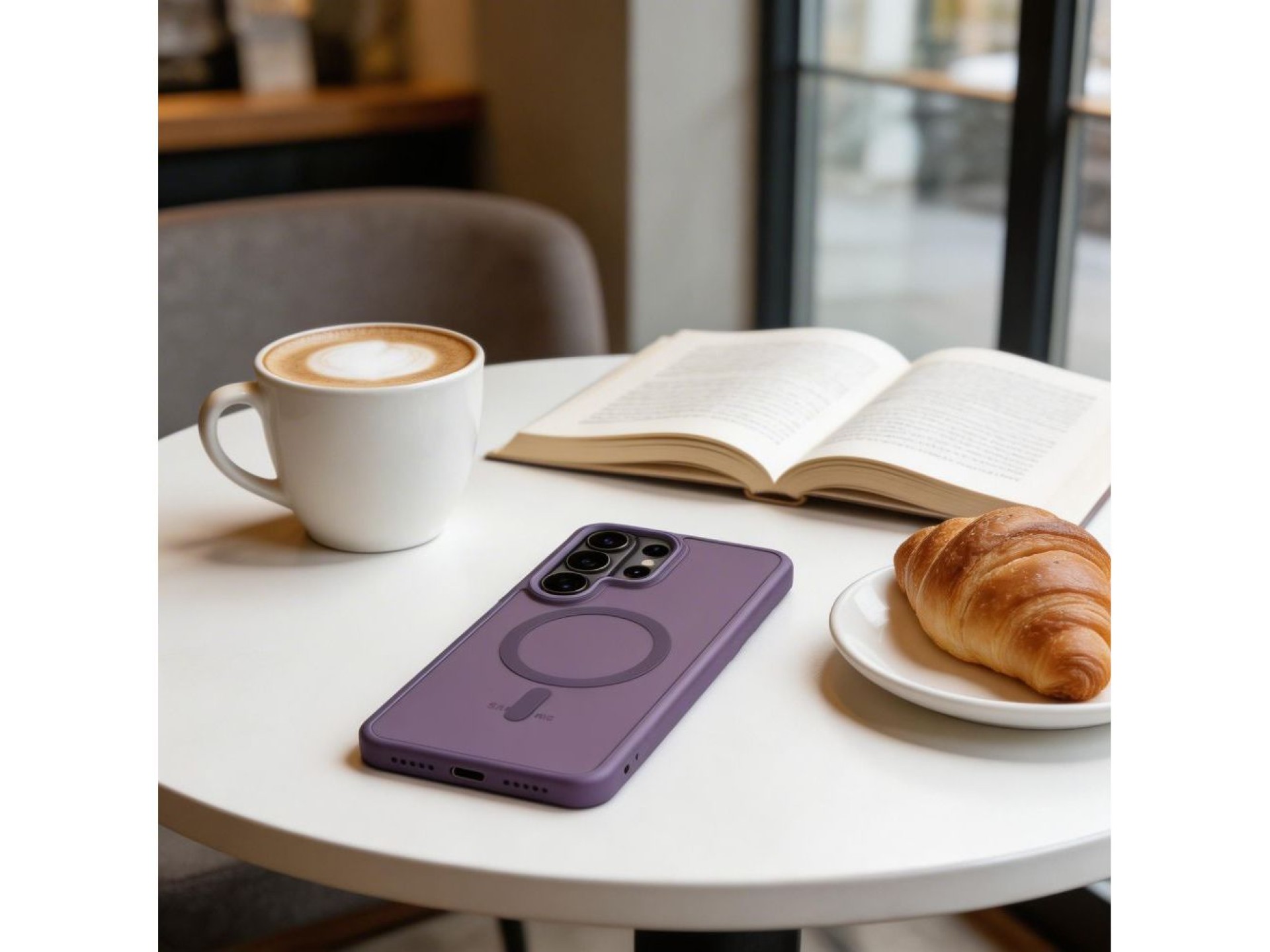 Tech-Protect Magmat MagSafe Case for Samsung Galaxy S26 Ultra - Matte Purple