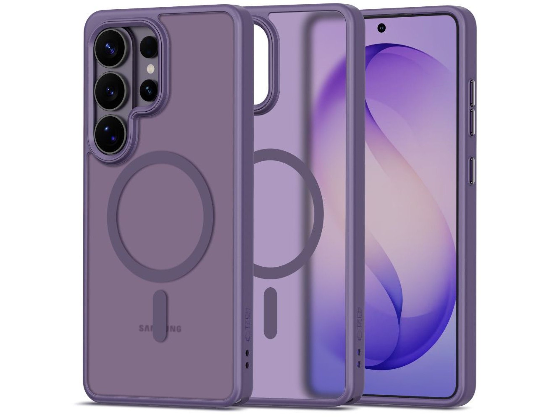 Tech-Protect Magmat MagSafe Case for Samsung Galaxy S26 Ultra - Matte Purple