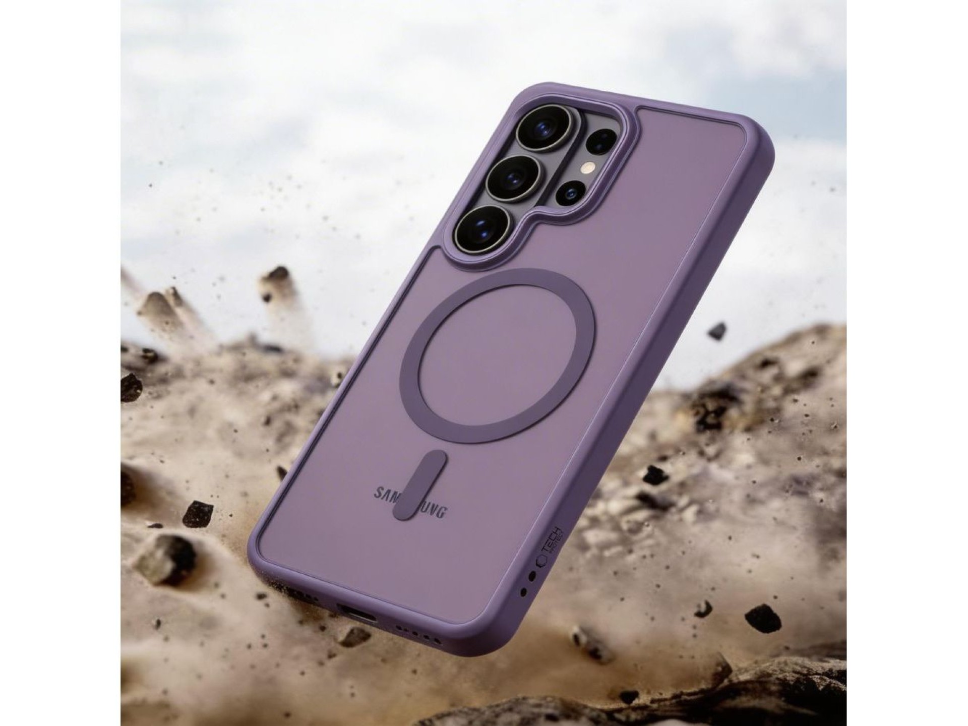 Tech-Protect Magmat MagSafe Case for Samsung Galaxy S26 Ultra - Matte Purple