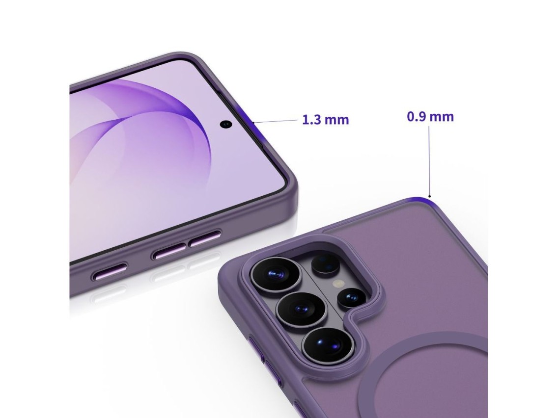 Tech-Protect Magmat MagSafe Case for Samsung Galaxy S26 Ultra - Matte Purple