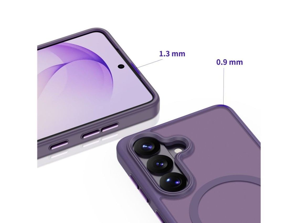 Capa Tech-Protect Magmat MagSafe para Samsung Galaxy S26 - Roxo Fosco
