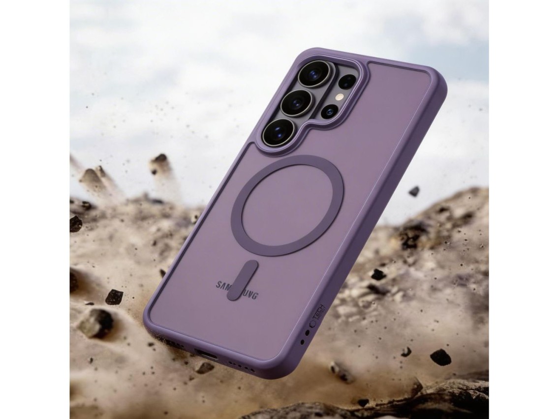 Tech-Protect Magmat MagSafe Case for Samsung Galaxy S26 Ultra - Matte Purple