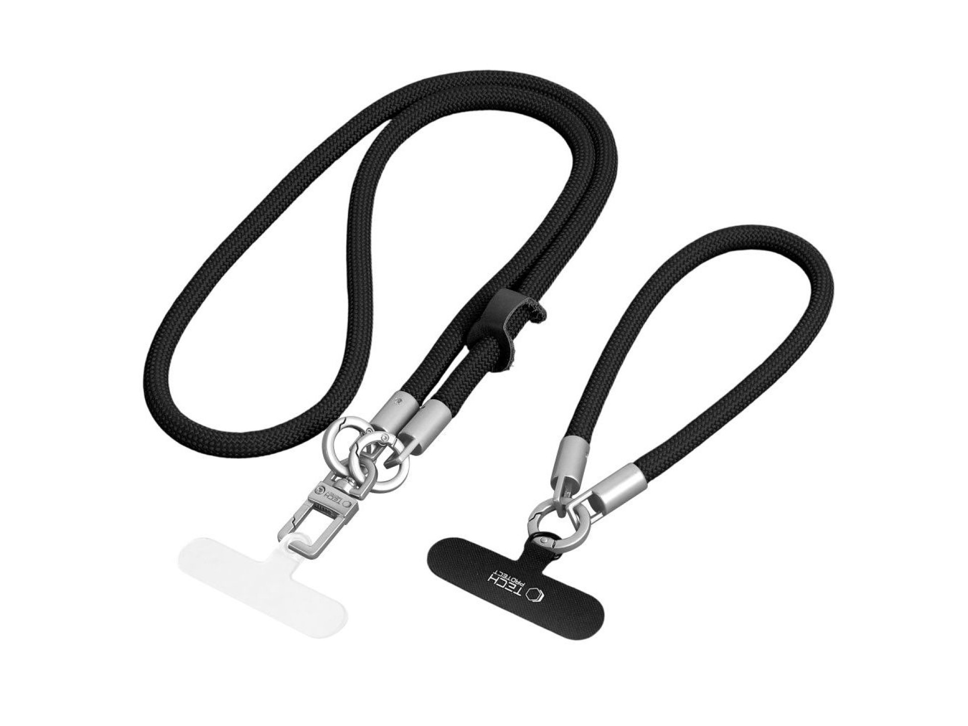 Cordão para celular Tech-Protect C10S - Preto e Titânio