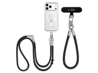 Cordón para teléfono Tech-Protect C10S - Negro y titanio Cordón para teléfono Tech-Protect C10S - Negro y titanio