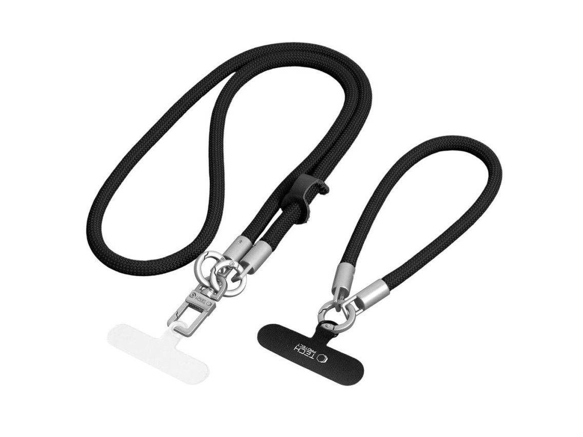 Cordón para teléfono Tech-Protect C10S - Negro y titanio