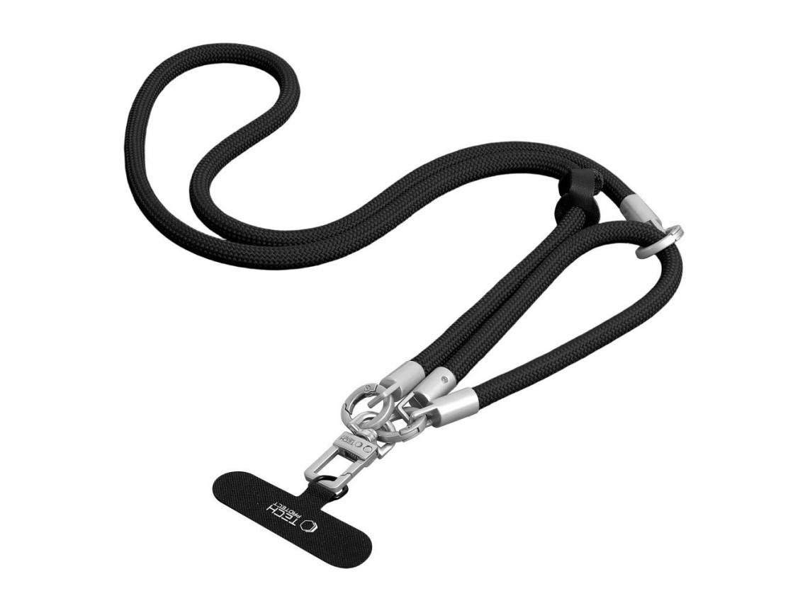 Cordão para celular Tech-Protect C10S - Preto e Titânio