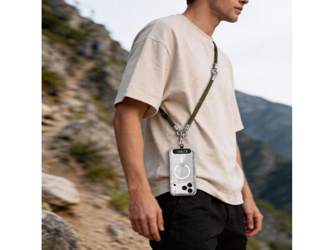 Cordón para teléfono Tech-Protect C10S - Verde