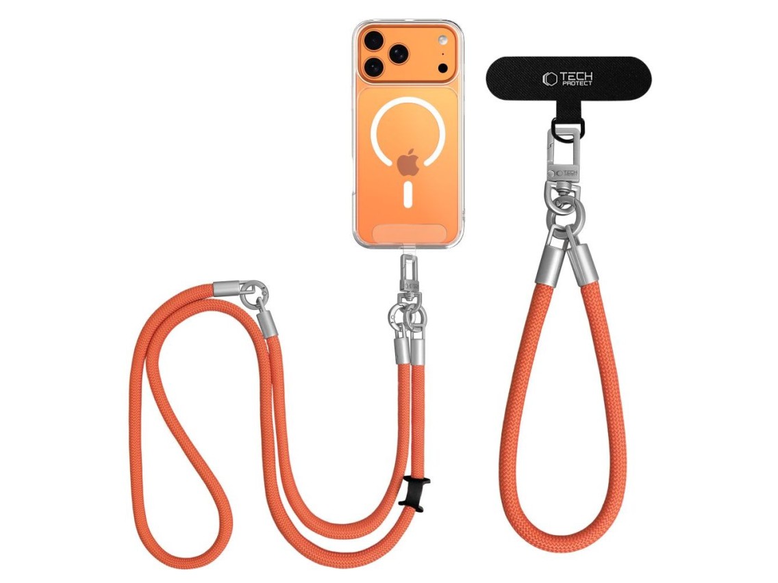 Tech-Protect C10S Rope Phone Lanyard - Orange