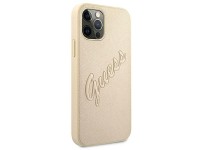 Funda rígida Guess GUHCP12LRSAVSLG para iPhone 12 Pro Max de 6,7" color oro/oro, con diseño Saffiano Funda rígida Guess GUHCP12LRSAVSLG para iPhone 12 Pro Max de 6,7" color oro/oro, con diseño Saffiano