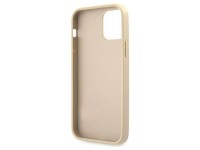 Funda rígida Guess GUHCP12LRSAVSLG para iPhone 12 Pro Max de 6,7" color oro/oro, con diseño Saffiano Funda rígida Guess GUHCP12LRSAVSLG para iPhone 12 Pro Max de 6,7" color oro/oro, con diseño Saffiano
