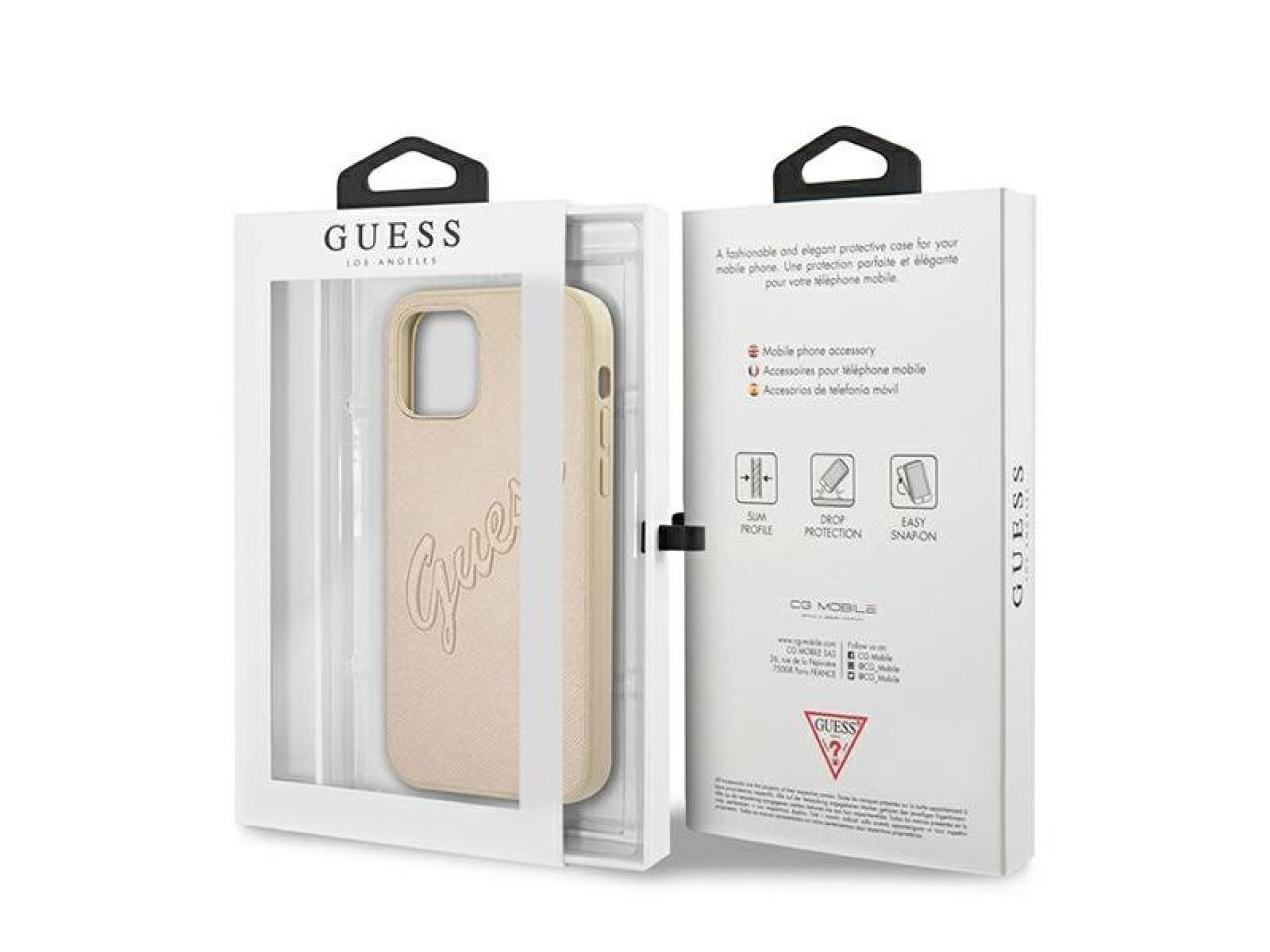 Funda rígida Guess GUHCP12LRSAVSLG para iPhone 12 Pro Max de 6,7