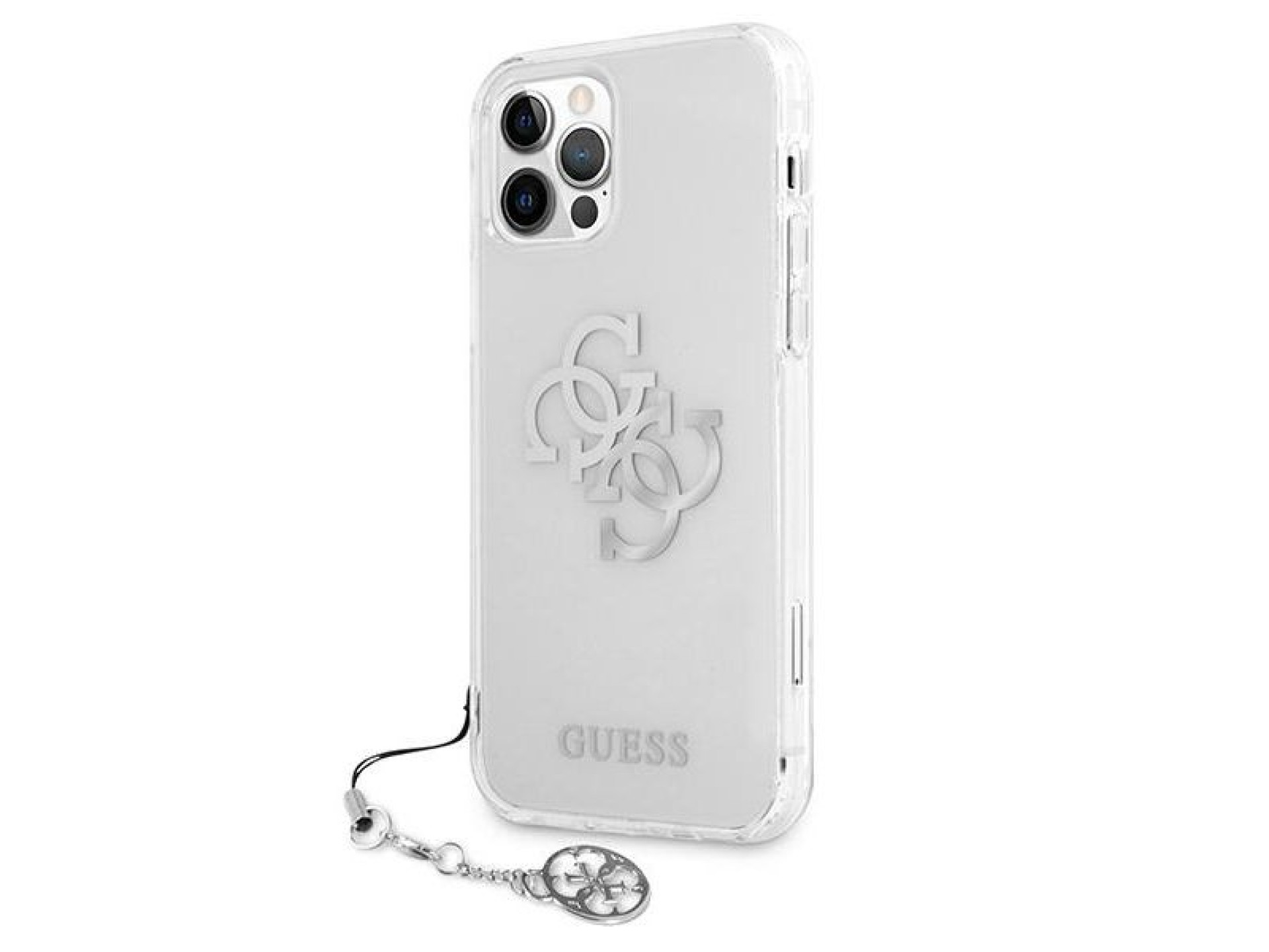 Funda rígida transparente Guess GUHCP12LKS4GSI para iPhone 12 Pro Max de 6,7