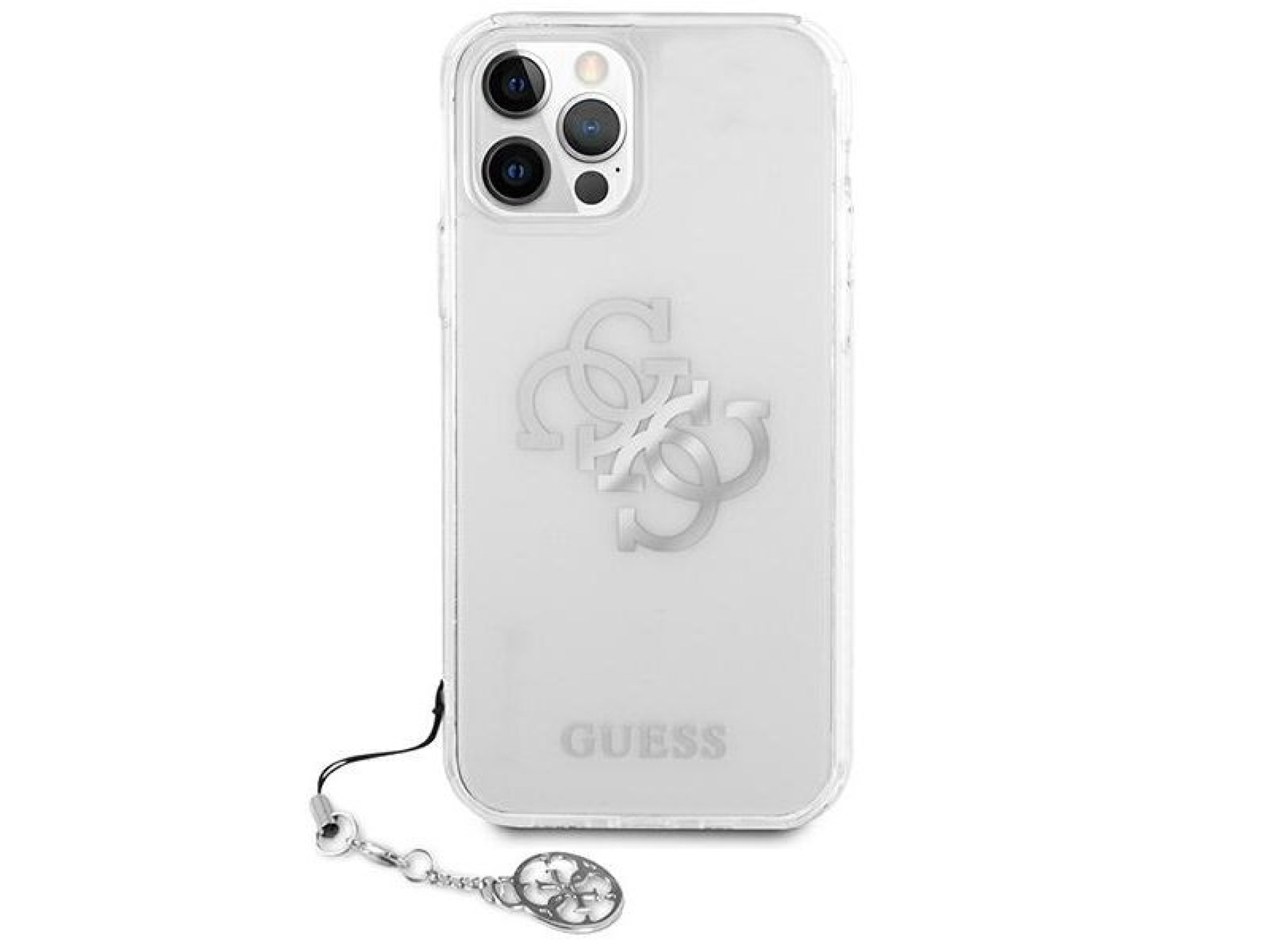 Funda rígida transparente Guess GUHCP12LKS4GSI para iPhone 12 Pro Max de 6,7