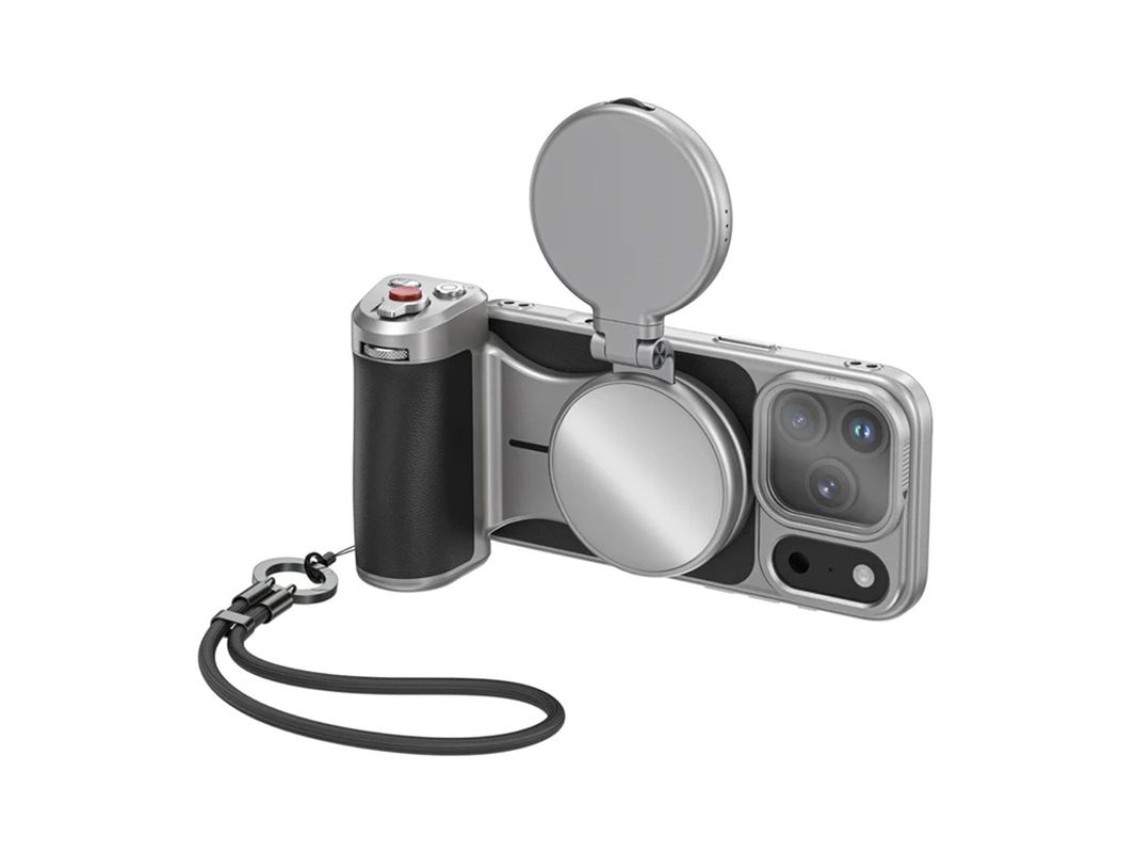 Suporte Master Grip para iPhone 17 Pro – Kit completo: Luz + Filtro