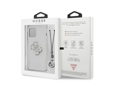 Guess GUHCP12LKS4GSI iPhone 12 Pro Max 6.7" Transparent hardcase 4G Silver Charms Collection Guess GUHCP12LKS4GSI iPhone 12 Pro Max 6.7" Transparent hardcase 4G Silver Charms Collection