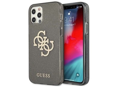 Funda r�gida Guess GUHCP12LPCUGL4GBK para iPhone 12 Pro Max de 6,7" en color negro/negro con purpuri