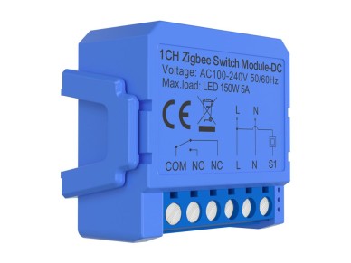 1-channel ZigBee switch module with voltage-free contact Avatto ZWSM16-DC32V-1