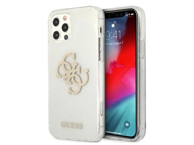 Guess GUHCP12LPCUGL4GTR iPhone 12 Pro Max 6.7" transparent hard case Glitter 4G Big Logo Guess GUHCP12LPCUGL4GTR iPhone 12 Pro Max 6.7" transparent hard case Glitter 4G Big Logo