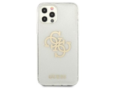 Guess GUHCP12LPCUGL4GTR iPhone 12 Pro Max 6.7" transparent hard case Glitter 4G Big Logo Guess GUHCP12LPCUGL4GTR iPhone 12 Pro Max 6.7" transparent hard case Glitter 4G Big Logo