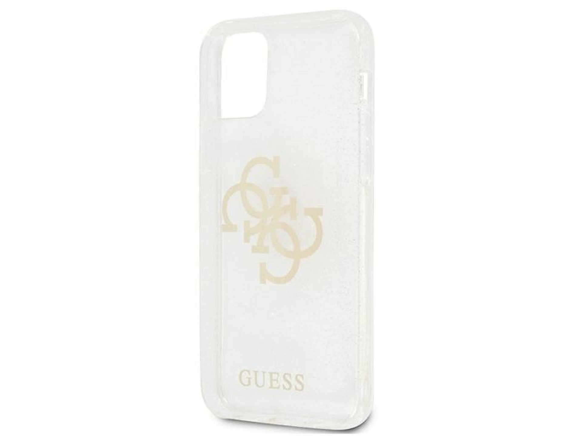 Capa rígida transparente Guess GUHCP12LPCUGL4GTR para iPhone 12 Pro Max de 6,7