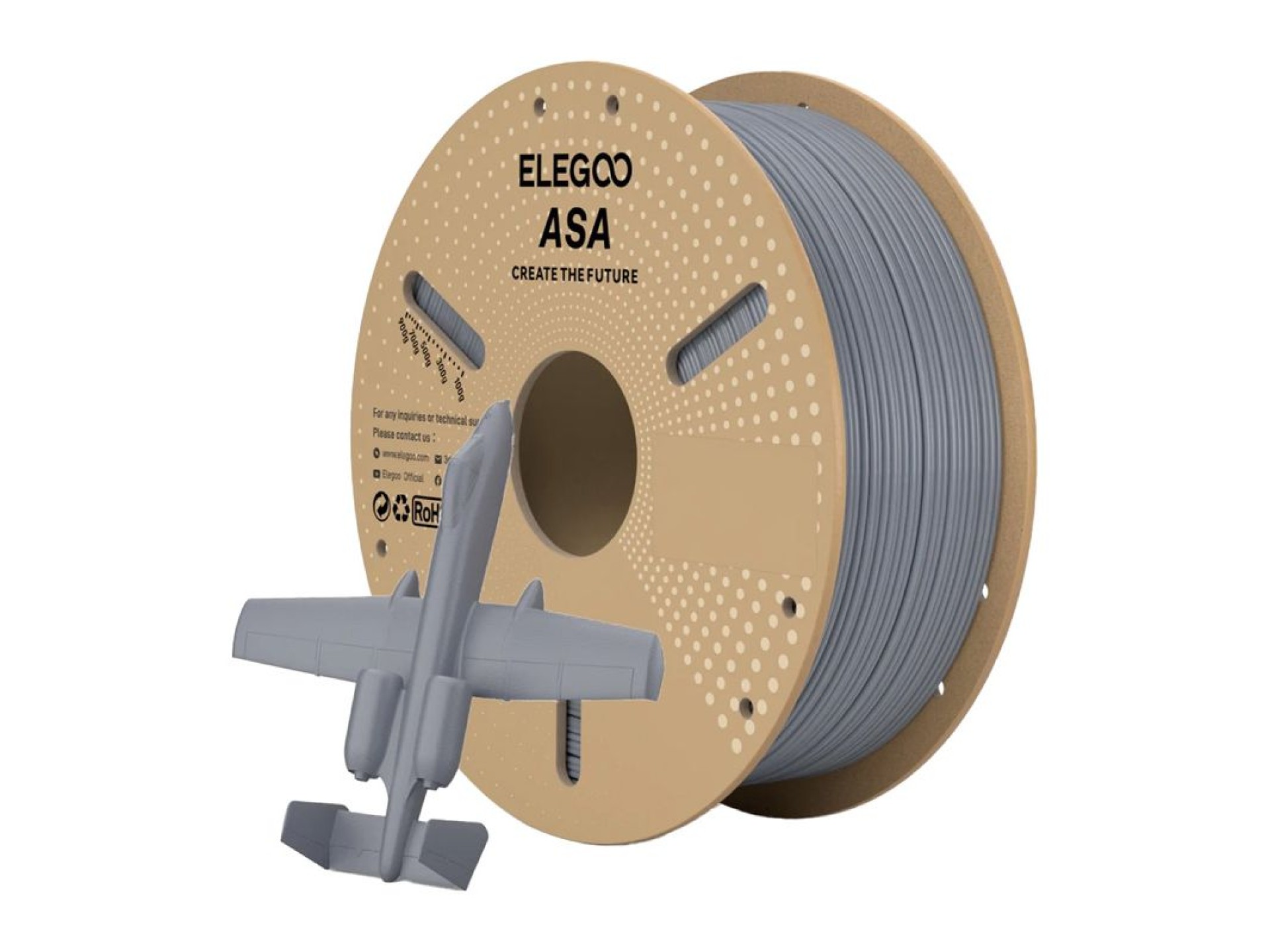 Filamento ELEGOO ASA (gris)