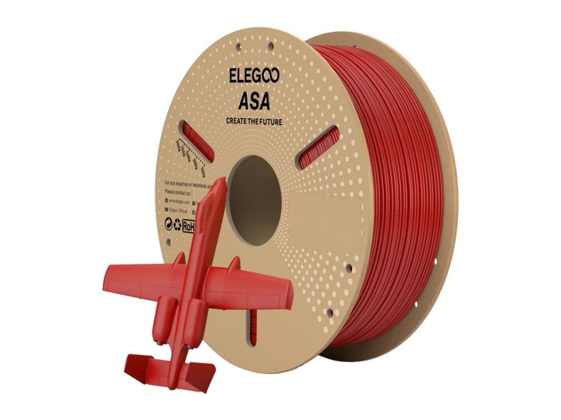 Filamento ELEGOO ASA (vermelho)