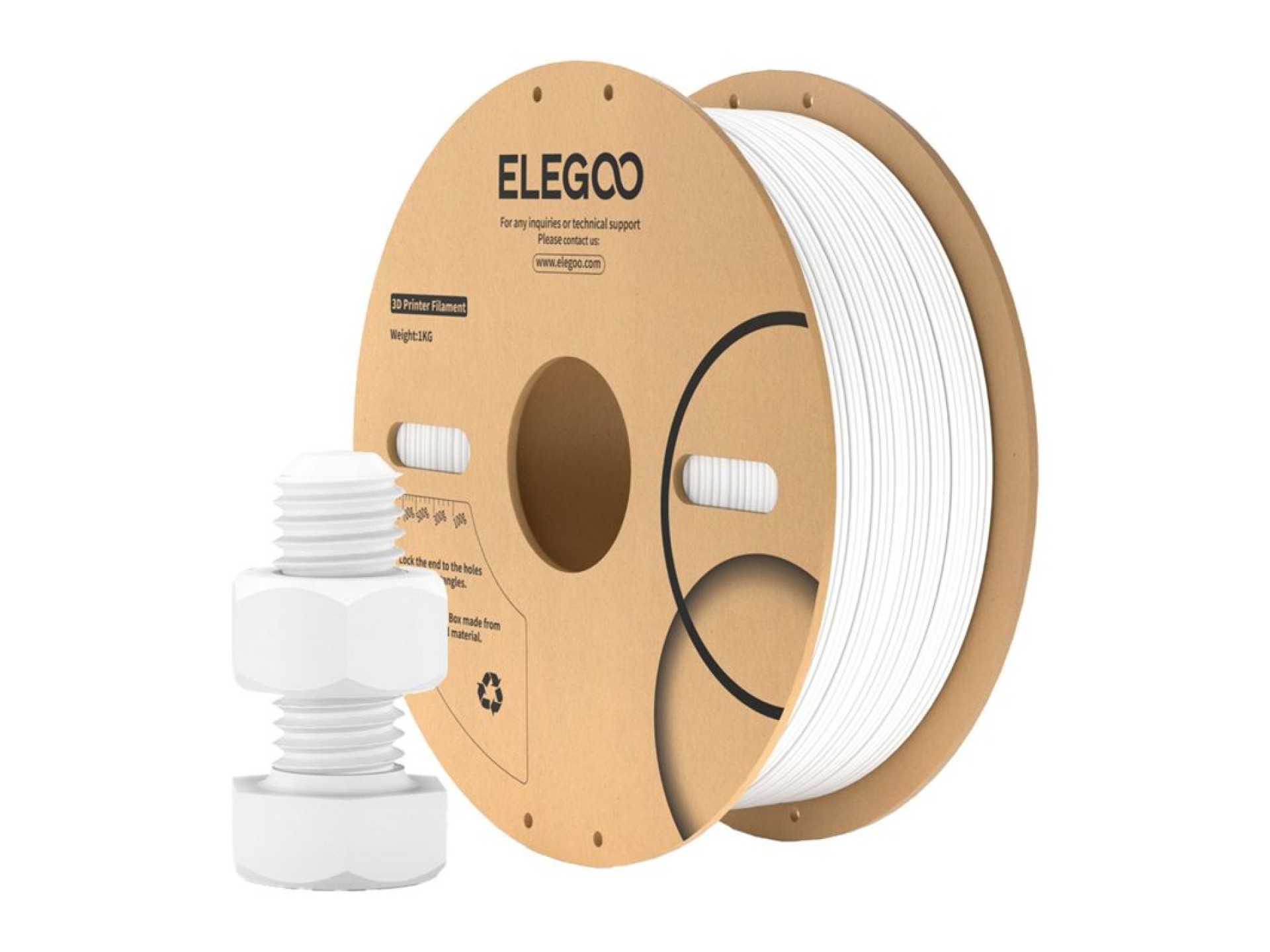 Filamento ABS ELEGOO (branco)