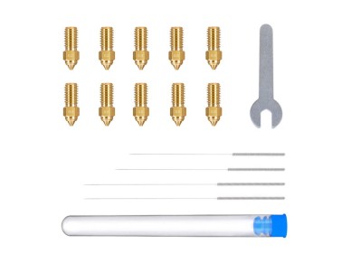 Conjunto de bicos de lat�o ELEGOO Neptune 4 / 4 Pro (0,2 mm x2, 0,4 mm x4, 0,6 mm x2, 0,8 mm x2)