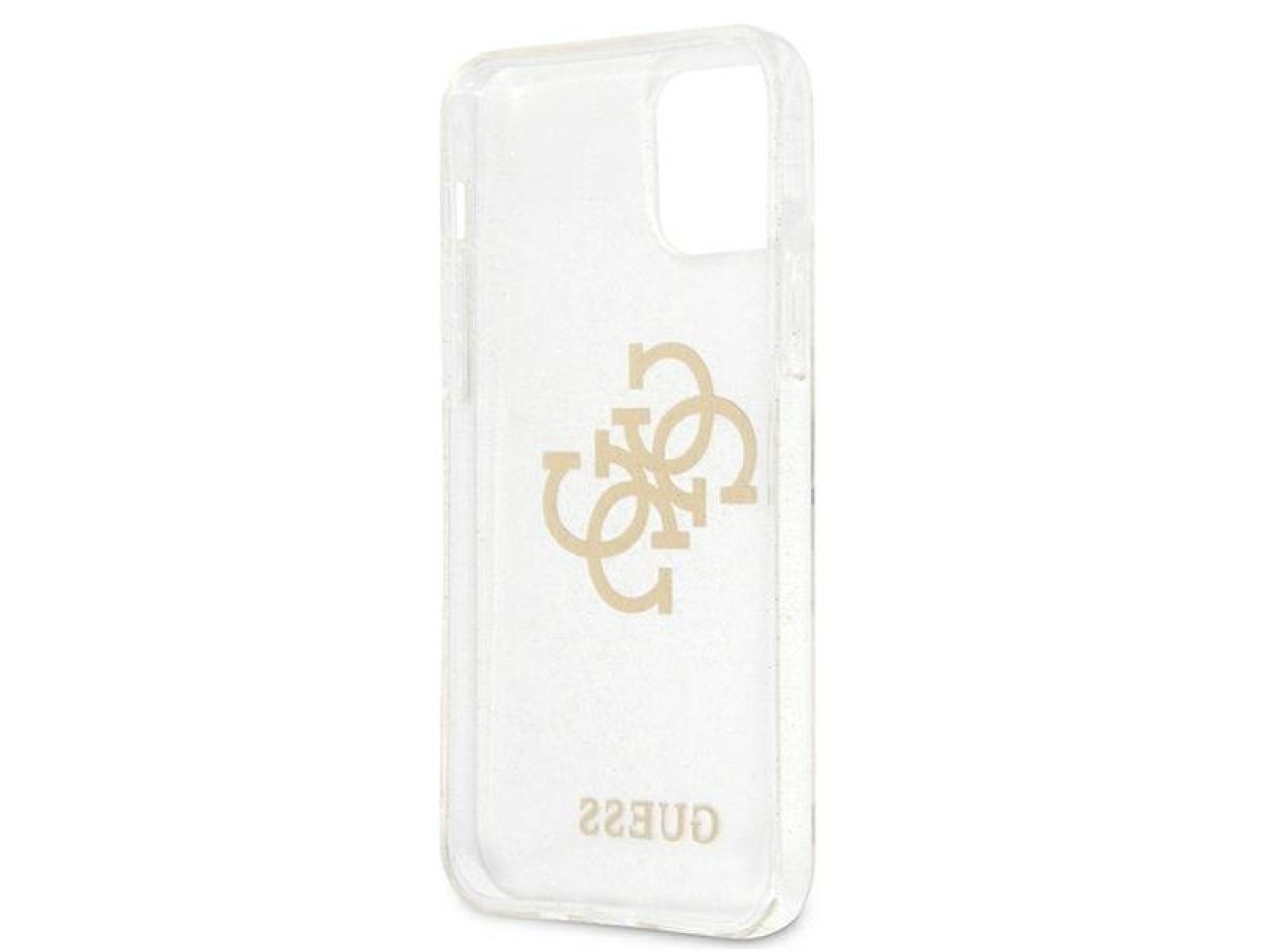 Capa rígida transparente Guess GUHCP12LPCUGL4GTR para iPhone 12 Pro Max de 6,7