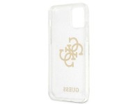 Capa rígida transparente Guess GUHCP12LPCUGL4GTR para iPhone 12 Pro Max de 6,7" com glitter e logoti Capa rígida transparente Guess GUHCP12LPCUGL4GTR para iPhone 12 Pro Max de 6,7" com glitter e logoti