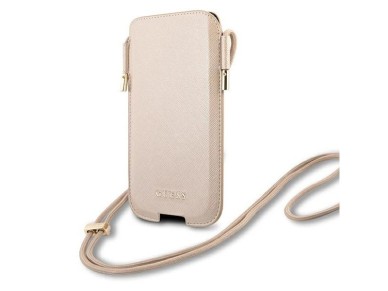 Guess Handbag GUHCP12MSAPSLG 6.1" gold/gold Saffiano Guess Handbag GUHCP12MSAPSLG 6.1" gold/gold Saffiano