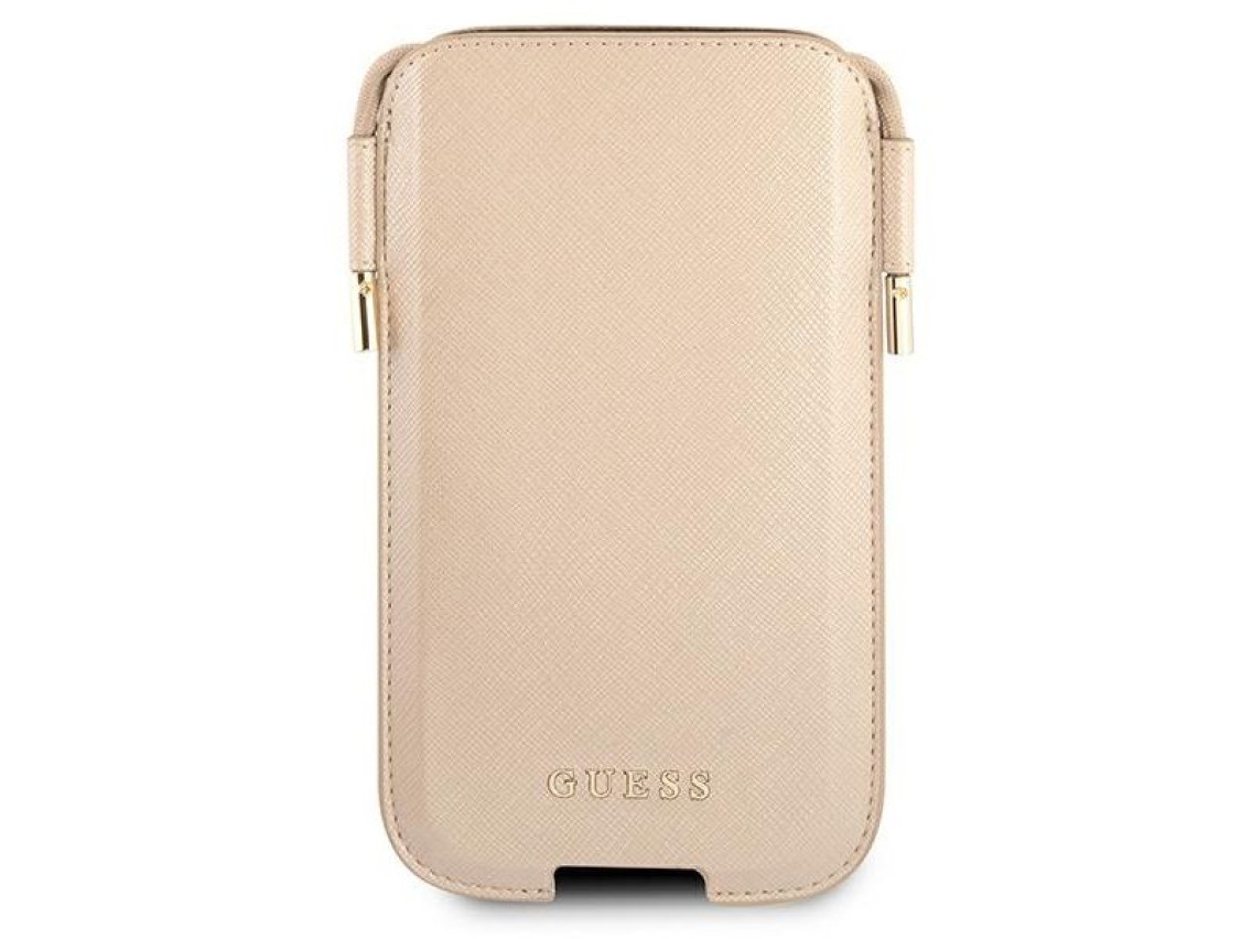 Bolsa Guess GUHCP12LSAPSLG 6,7" dourada/dourada Saffiano