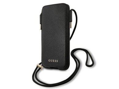 Bolso Guess GUHCP12MSAPSBK de 6,1" negro/negro Saffiano Bolso Guess GUHCP12MSAPSBK de 6,1" negro/negro Saffiano